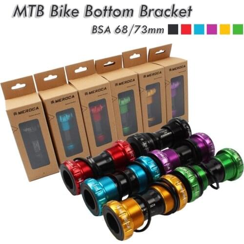 1pcs Color Mountain Bike BB Bottom Bracket Durable Aluminum Threaded Steel Bearing Mountain Bike Supplies Parts