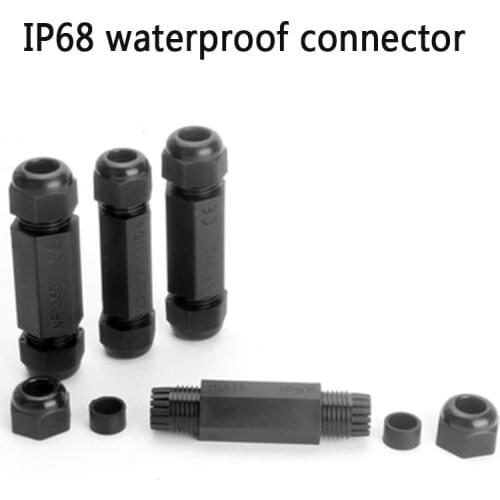 1PCS IP67 Waterproof Straight Connector Junction Box Electrical Wire Cable Connector PG11/13 Outdoor Plug Socket Terminal Block