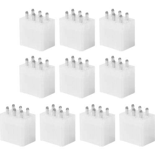 10pcs For BTC Miner Mining Male Header 6 Pin Power Connector Looper Replacement Power Supply Accessories