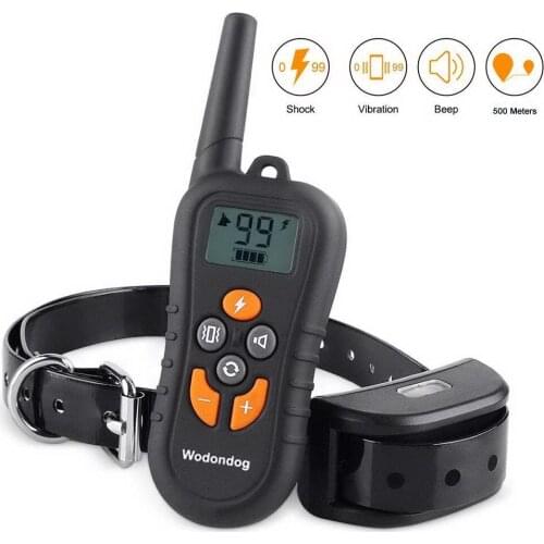 100 PCS VIBRATION STATIC TRAINING COLLAR FOR 1 DOGS WITHIN 500M REMOTE 22KG15P
