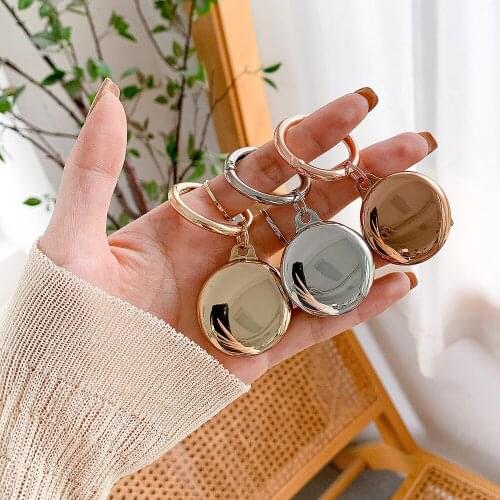 2 PCS Case For Airtags with Keychain, Plating Color Soft TPU Full Protector Cover Fit Airtags,Gold ,Silver,Rose Gold available