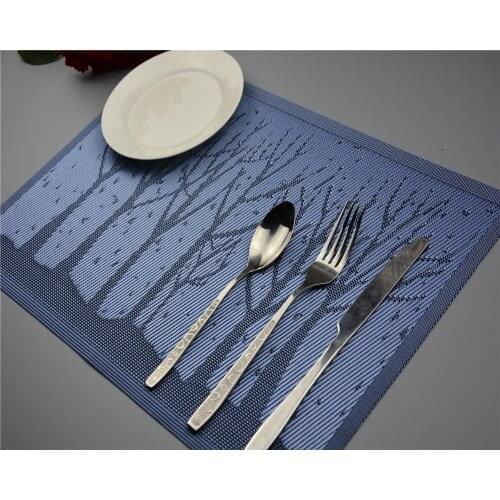 4PCS/LOT PVC Placemat Dining Table Mats Western Bottle Design Bar Mat Kitchen Dining Bowl Plate Pad Table Decoration EJI 0802