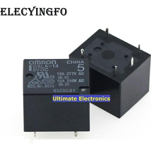 5PCS G5LA-14-5VDC G5LA-14 5V 5 feet 10A Relays