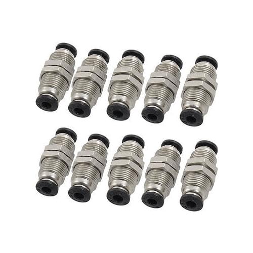 5Pcs or 10Pcs 4/6/8/10/12mm Pneumatic Air Valve Push In Joint Quick Fittings Adapter PM4 PM6 PM8 PM10 PM12