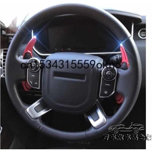 Aluminium Alloy Car Steering Wheel Shift Paddle Blade Shifter Extension For Land Rover Discovery 4 Freelander 2 Evoque