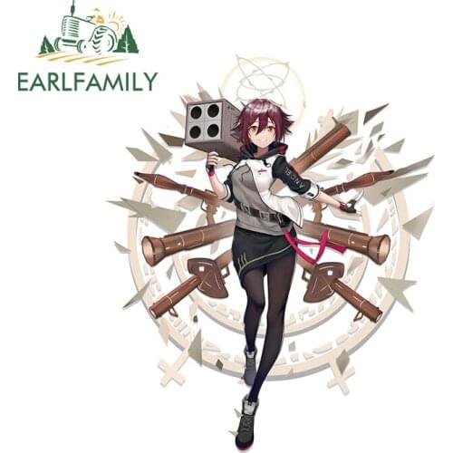 EARLFAMILY 13cm x 8.5cm for Grenade Launcher Girl Decal Anime Vehicle Motorcycle Snowboard Trunk Custom Printing Car Stickers
