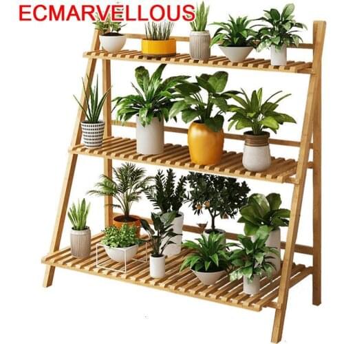 Pot Wood Plantenrekken Indoor Etagere Plante Soporte Plantas Interior Outdoor Stojak Na Kwiaty Balcony Flower Shelf Plant Stand