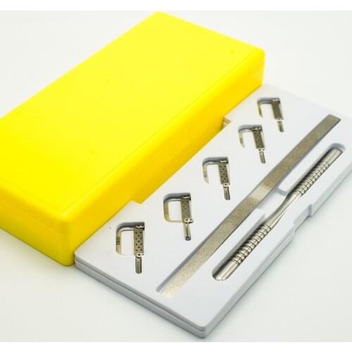 1 Set Dental Reciprocating IPR System Kit Automatic Strips 5 pcs with Manual Handle for dental orthodontic treatment