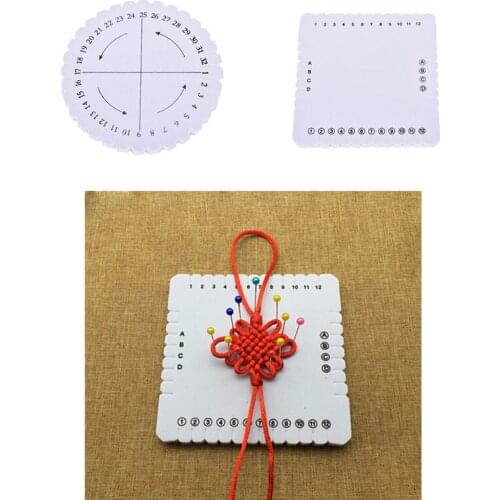 Round Beading Cord Disc Disk Braiding Plate DIY Braided 100mm X 8mm