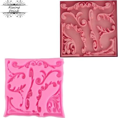 Lace and rattan shape silica gel soft candy mold cake decoration tool Cupcake candy chocolate candy process mold