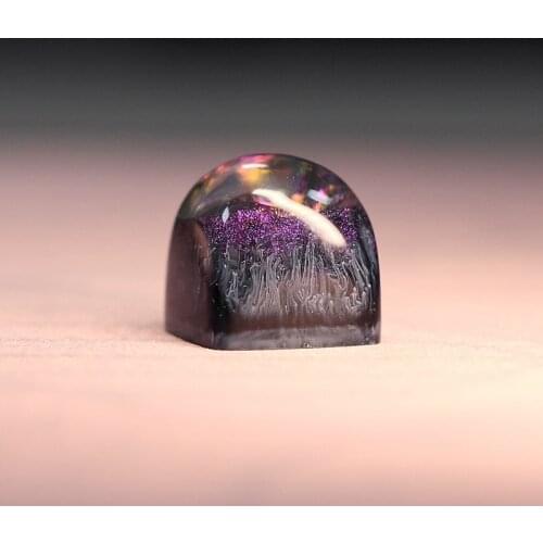 For Cherry Mx Switch Mechanical Gaming Keyboard Key Cap Handmade Creativity Lunar Surface Design Resin Keycaps