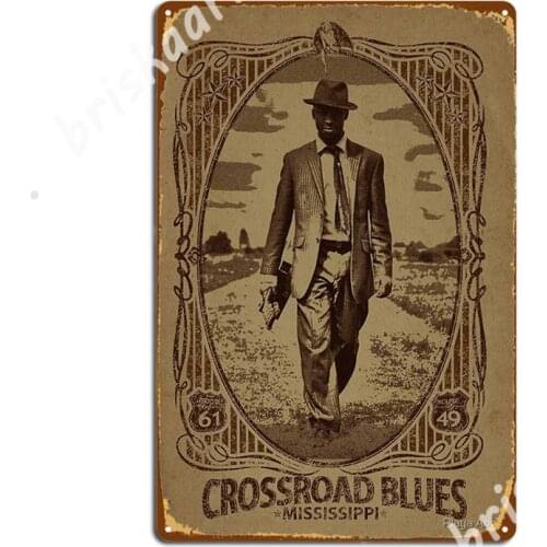 Crossroad Blues Metal Signs Cinema Garage Vintage Cinema Plaques Tin sign Posters