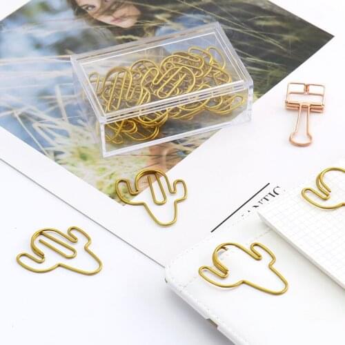 Metal Paper Clip Paperclips Office Table Accessories Clipe De Papel Cute Clip Planner Clips Metal Clips Planner Clip De Papel