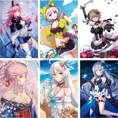 DIY 5D Diamond Painting Anime Collapse Academy 3 Full Square/Round Embroidery Cross Stitch Kits Diamond Mosaic Home Decor Gift