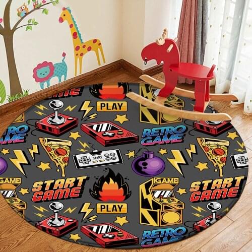 Non-Slip Flannel Carpet for Living Room Study Mat Absorbent Washable Area Rugs Bedroom Decor Drop Shipping Cartoon Kid Carpets