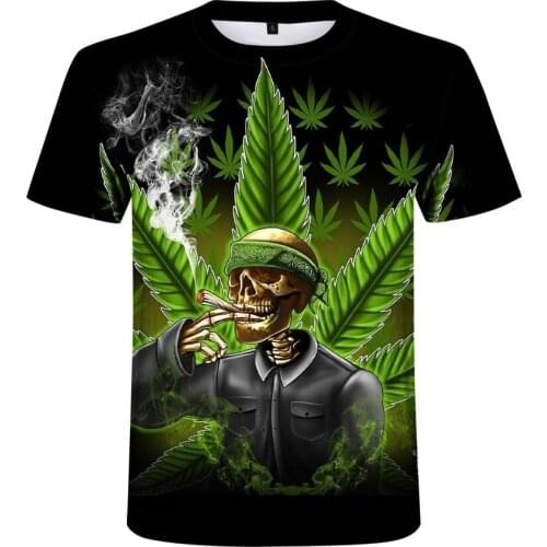 2021 new Weed 3D Printed Men tshirt Man Women Funny t shirts Homme Fashion Short Sleeve Hip Hop T-shirt Couple Tee Shirt