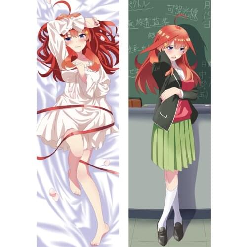 Newly DesignThe Quintessential Quintuplets Anime Body Pillowcase Double-sided Nakano Itsuki Dakimakura Cover Peachskin Bedding