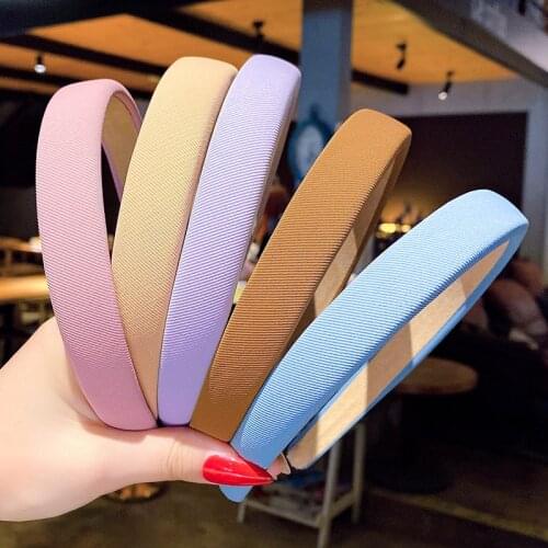 Ms. Child candy color hair hoop DIY girl does not hurt hair hairpin antiskid contracted head hoop hair accessories