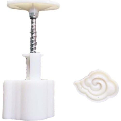 Mid-Autumn Festival 50g Mooncake Mold 3D Clouds Flowers Design Cookie Stamp Moon Cake Mold Stamps DIY Decor Mooncake Press Molds