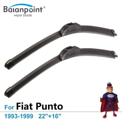 Wiper Blades for Fiat Punto 1993-1999 22"+16", Set of 2, New Windshield Wipers