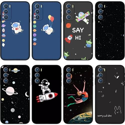 Funny spaceman phone case for oppo Reno 4 6 pro Puls Z Silicone case for oppo realme GT Q3 Q2 GTneo X7 X50 pro