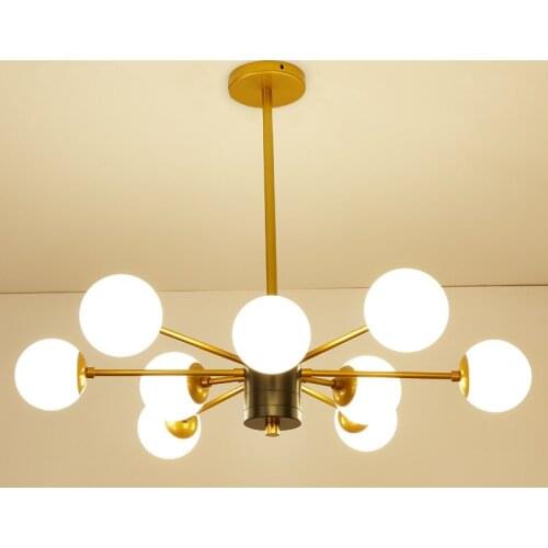 Modern Chandelier Lightings LED Gold Chandeliers Iron lustre de teto Indoor Lamps Lustres Para Sala De Jantar Living Room