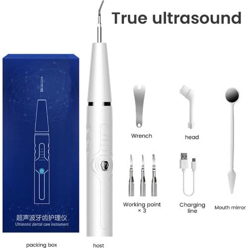 LED NEW Electric Sonic Dental Scaler Tooth Calculus Remover Tooth Stains Tartar Tool Dentist Teeth Whitening Oral Hygiene