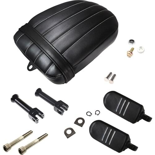 Rear Passenger Grid Seat With Bracket Pedal Footpegs For Harley Street Bob 2018-2020 FXBB