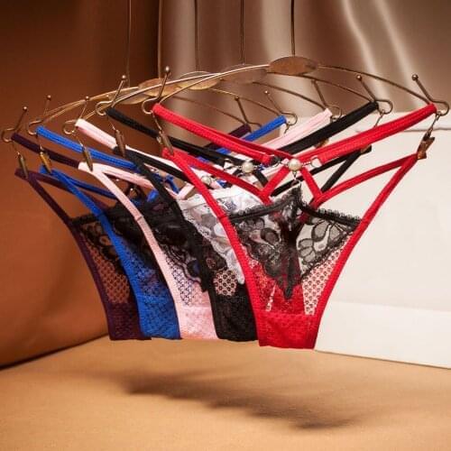 Womens T-String Cross Sexy Underpants Lace Mesh Sheer Underwear Lingerie Thongs Panties Femme Briefs комплект нижнего белья