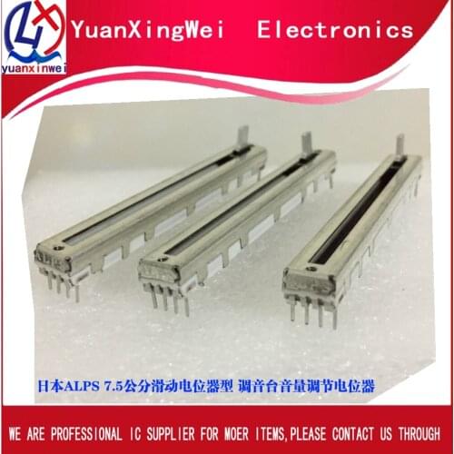 1pcs/lot New original RS6011 ALPS A10K 75MM Mixer fader BEHRINGER 7.5cm single joint sliding potentio