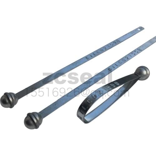 10pcs iron sheet seals global head set container transport 215mm guard anti fake disposable seal tag flag corpse tighten safety