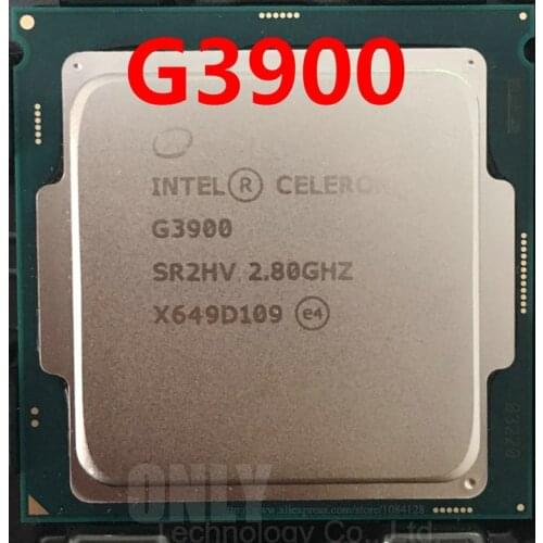 100% new and original G3900 Dual Core 2.8GHz TDP 51W LGA 1151 2MB Cache With HD Graphics DDR4 RAM14nm Desktop CPU