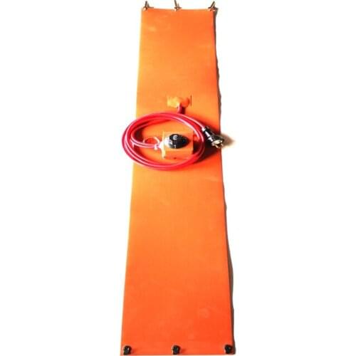 120V 300W 200*1170*1.5mm LP gas tank heater Silicone Rubber Heater dial thermostat on pad 2000mm lead wire with 3 pins plug