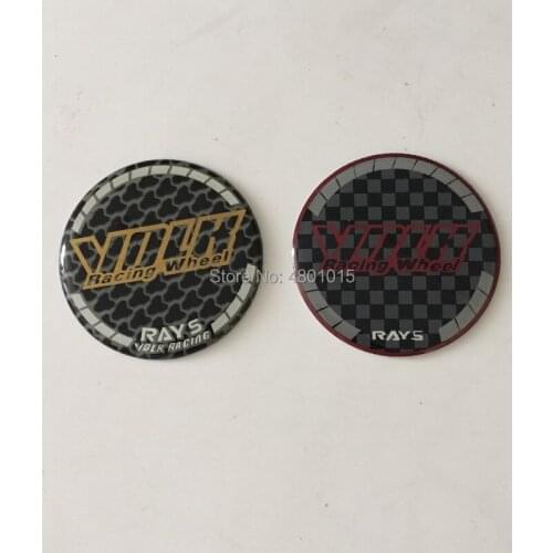 20pcs 48mm Resin Volk Racing RAYS Wheel Center Cap Badge Emblem Decal Sticker Epoxy