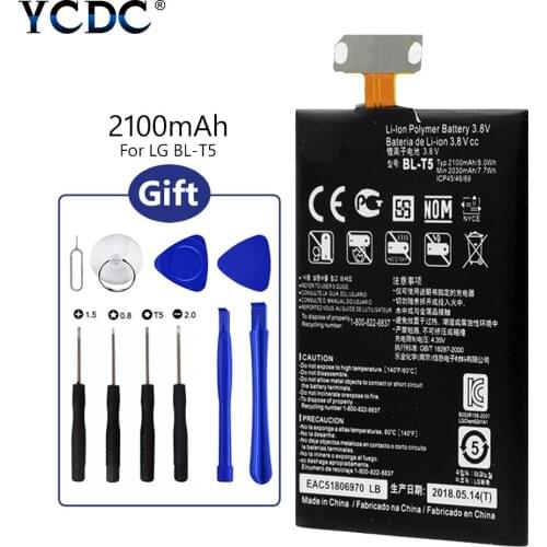 BL-T5 BL T5 Battery For LG Nexus 4 E960 Optimus G E970 E971 + Repair Tool Kit Smart Mobile Phone Rechargeable Replacement Cell