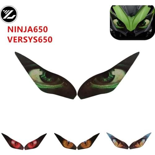For kawasaki ninja650 2017 2018 2019 versys650 Motorcycle accessories headlight protection sticker headlights eye body sticker