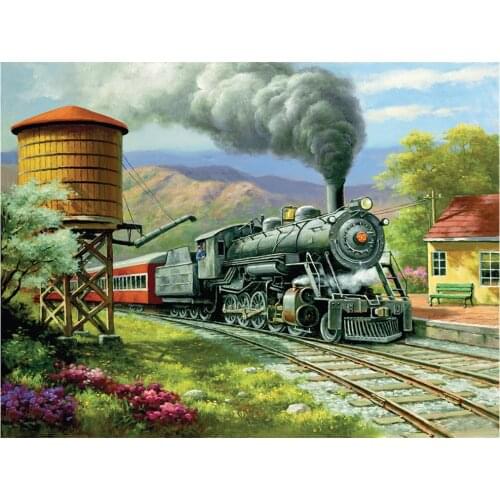 5D diamond painting full diamond new cartoon power train diamond embroidery decoration home decoration