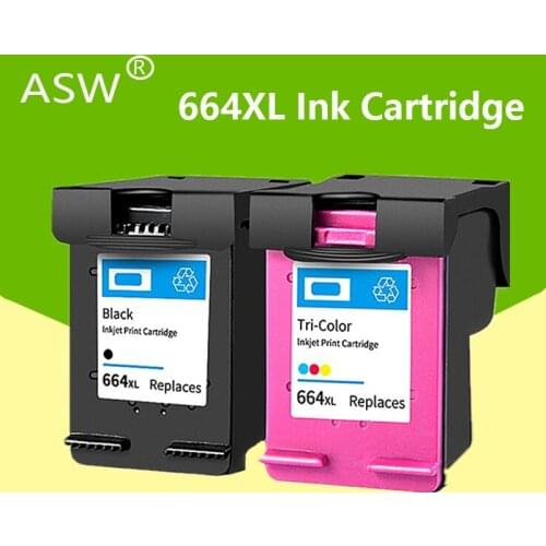 ASW 664XL ink cartridge replacement For HP664XL 664 for HP DeskJet 1115 2135 3635 1118 2138 3636 3638 4536 4676 Printer