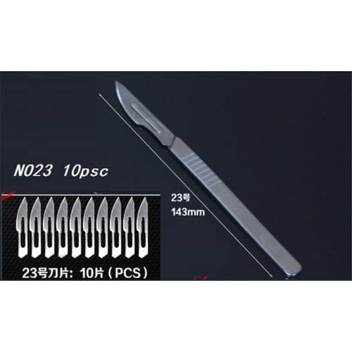 Free shipping NO23 Stainless steel Scalpel+10pcs blade for cutting electronics repair tools PCB Circuit Board