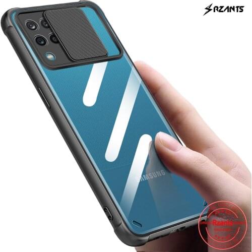 Rzants For Samsung Galaxy A12 Galaxy M12 Case [Protection Lens] Hybrid Shockproof Slim Transparent Clear Thin Cover Phone Shell