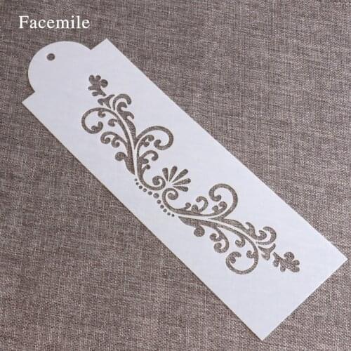 Flowers Leaves Cupcake Cake Mould Frostings Spray Cookie Cup Cake Stencil Decorating Tool 51075 Gift