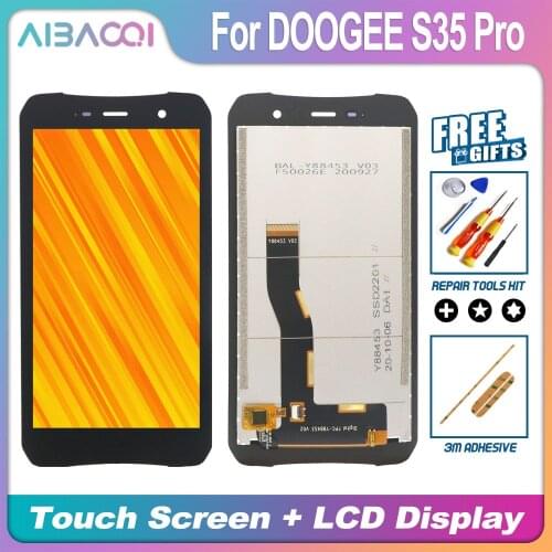AiBaoQi Brand New 5.0 Inch Touch Screen+720 x 1280 LCD Display Assembly Replacement For Doogee S35 Pro Phone
