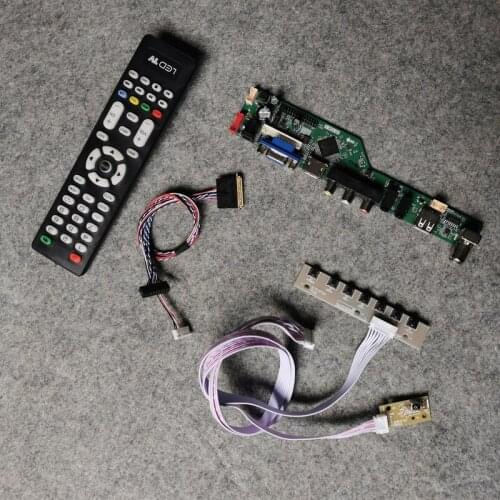 DIY kit 1366*768 VGA USB AV panel 60Hz controller board 40-Pin LVDS Fit LTN140AT16/LTN140AT20/LTN140AT21/LTN140AT22 monitor
