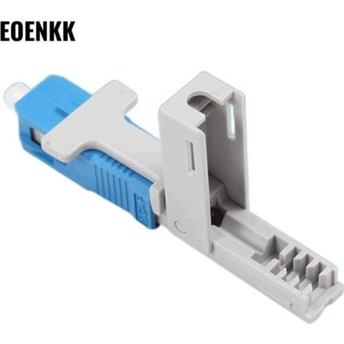 FTTH Embedded Accelerated Connector For Optical Fiber SC-UPC Rubber-covered Wire Optical Fiber Cold Connection Telecom Grade