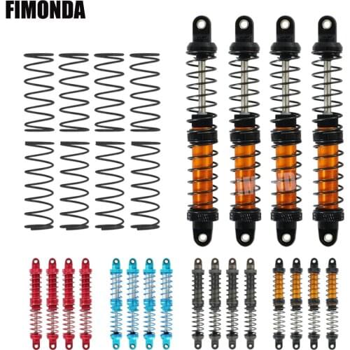 FIMONDA 4PCS RC Crawler Oil Adjustable Metal Shocks 70mm 80mm 90mm 100mm 110mm 120mm for SCX10 Wraith TRX4 TRX6 ABSiMA Sherpa