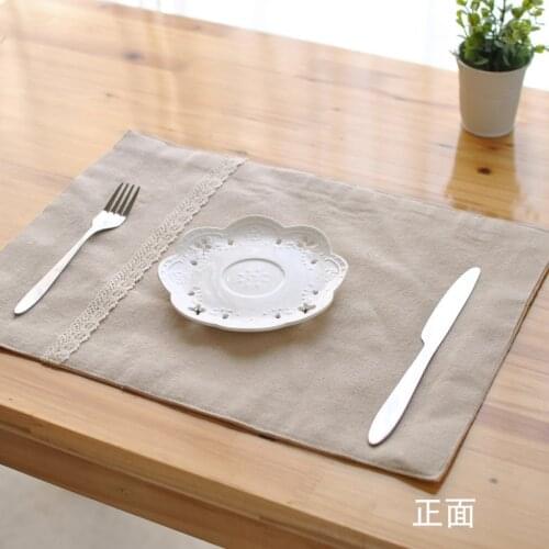 Linen Table Mat Decoration Photo Background