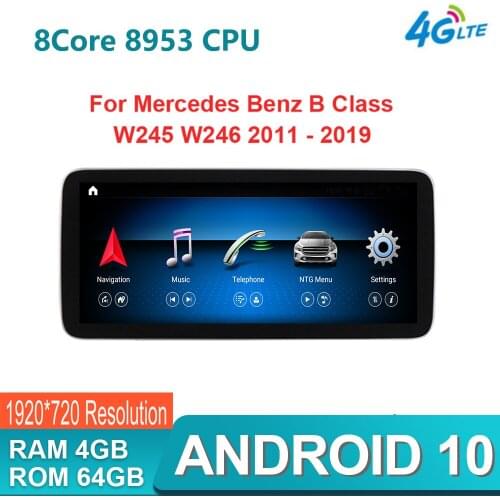 IPS Android 10 8 Core 4G+64G Car dvd radio multimedia Player GPS Navigation For Mercedes Benz B Class W245 W246 2011 - 2018