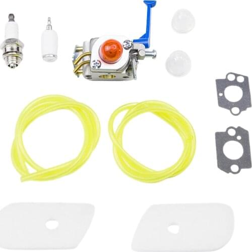 Garden Trimmer Carburetor Fuel Line Air Filter Kit for 124L 125LD 128C