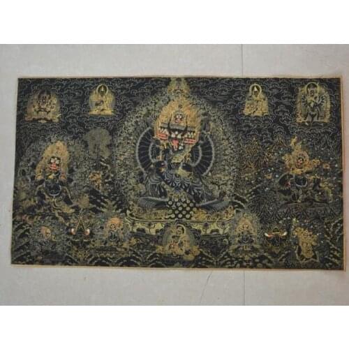 Characters and Paintings Collection Tangka Buddhist Decoration Paintings 90x52cm Tangka Santou Diamond in Nepal and Tibet