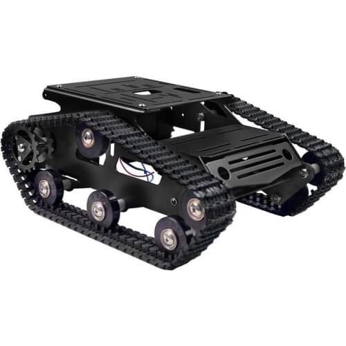 Smart Robot Car Tank Chassis Kit Aluminum Alloy Big Platform with 2WD Motors for Arduino/Raspberry Pi DIY Remote Control Robot